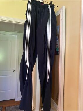 Edikted track Pants with white side stripes